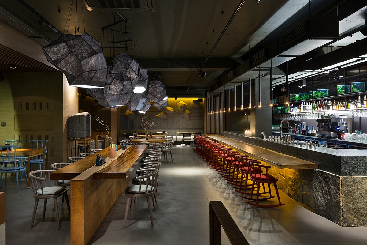 PORTO新亞洲美食餐廳空間設計 —— 國際化空間設計，餐廳空間設計，人文空間設計，深圳空間設計，左右格局